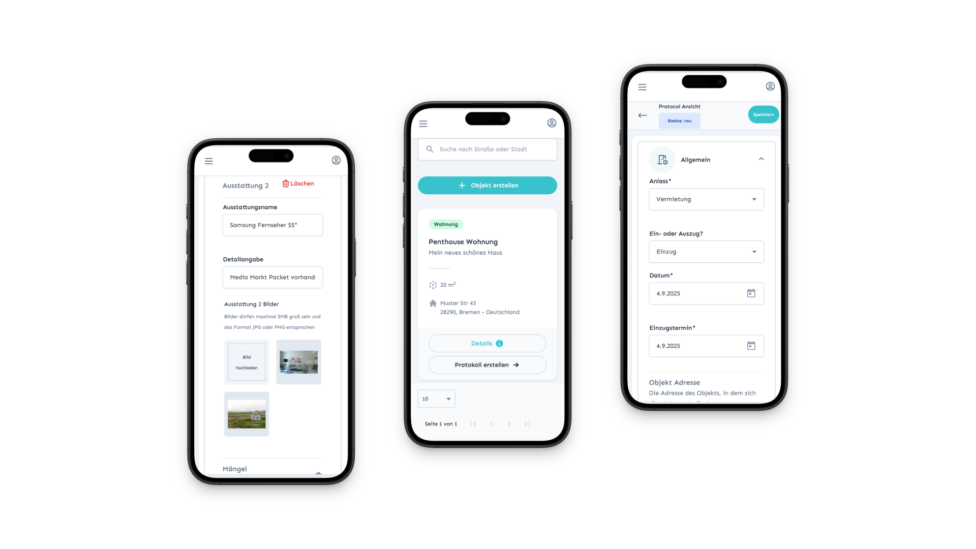 Domudox Mobile App - Raumübersicht
