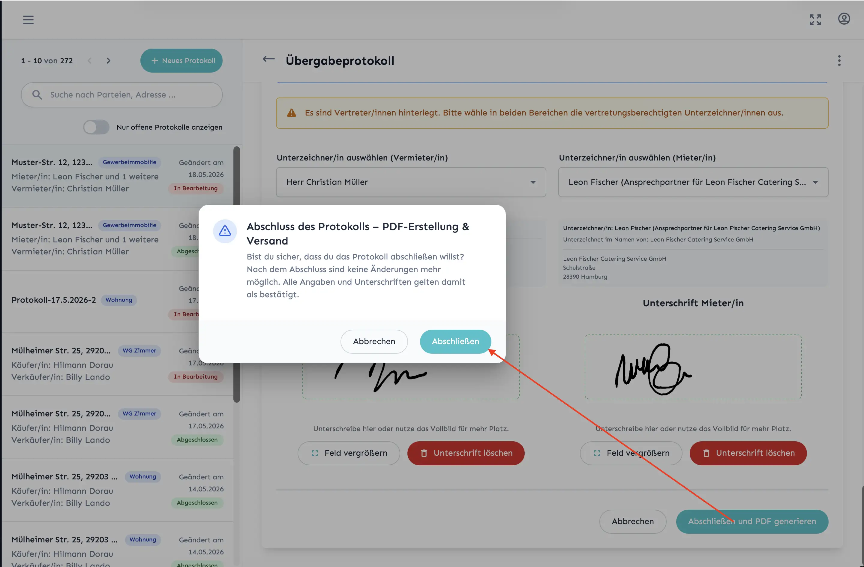 PDF-Generierung im digitalen Übergabeprotokoll mit Domudox