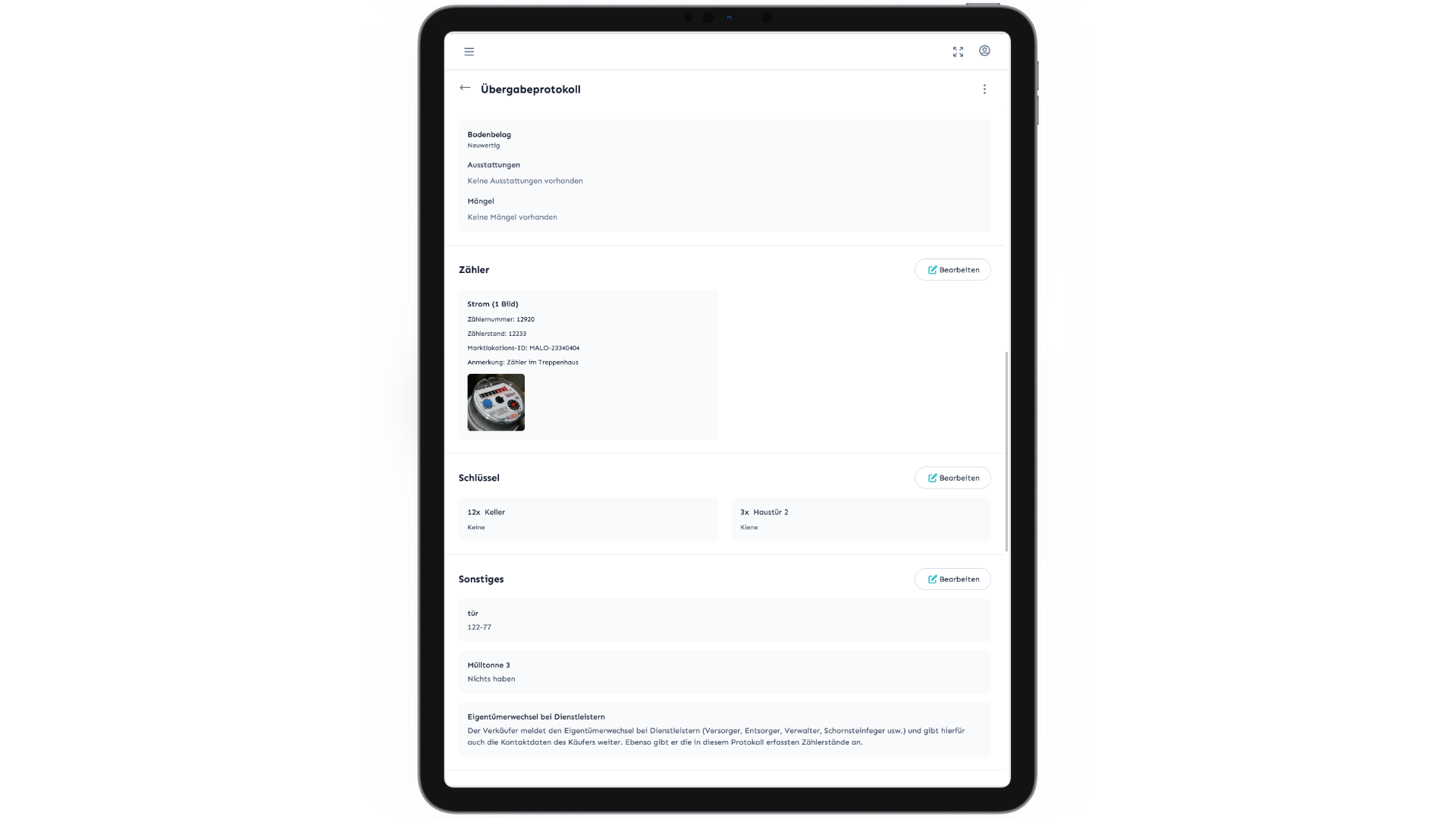 Domudox Protokoll auf dem Tablet — für den Außendienst im Facility Management